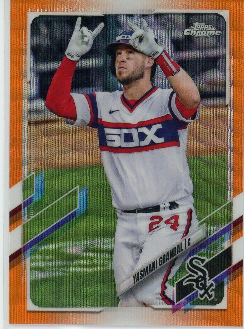 Yasmani Grandal [Orange Wave Refractor] #204