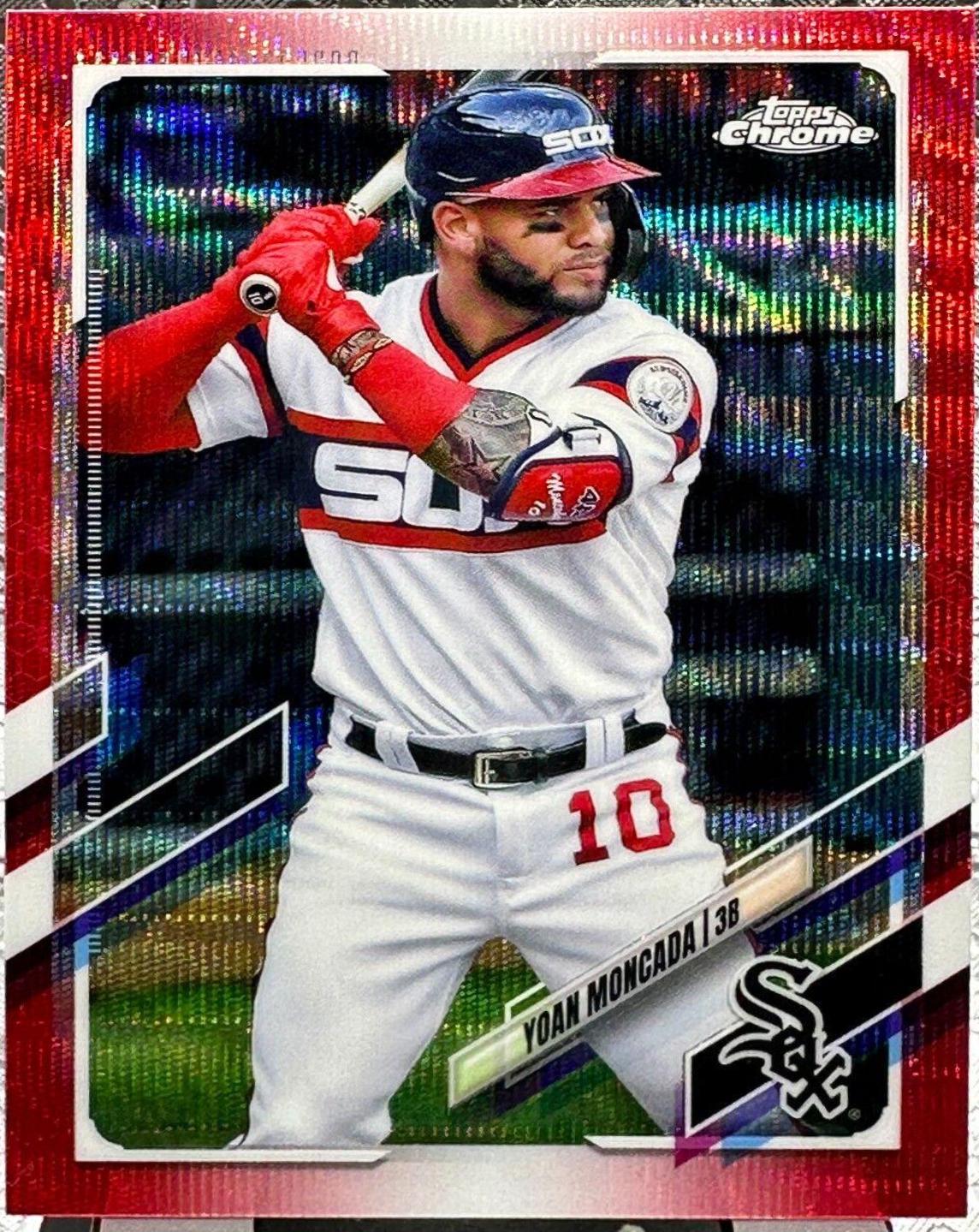 Yoan Moncada [Red Wave Refractor] #186