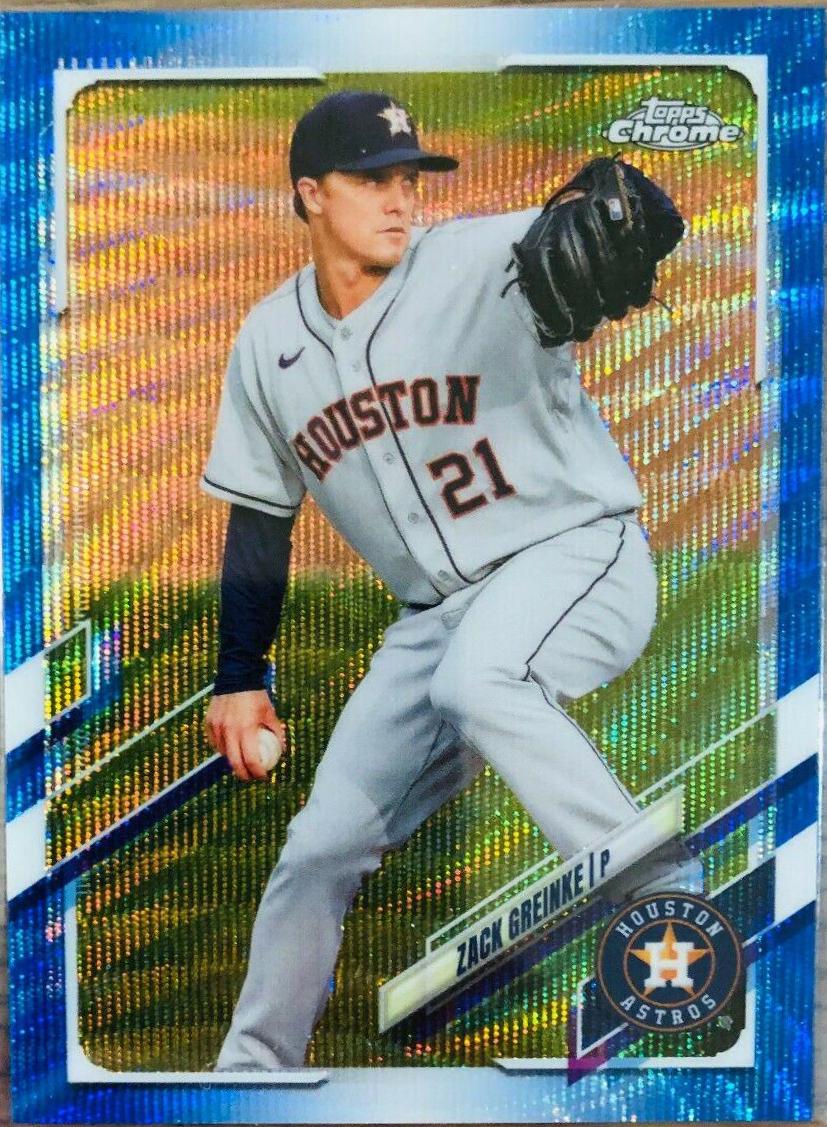 Zack Greinke [Blue Wave Refractor] #154