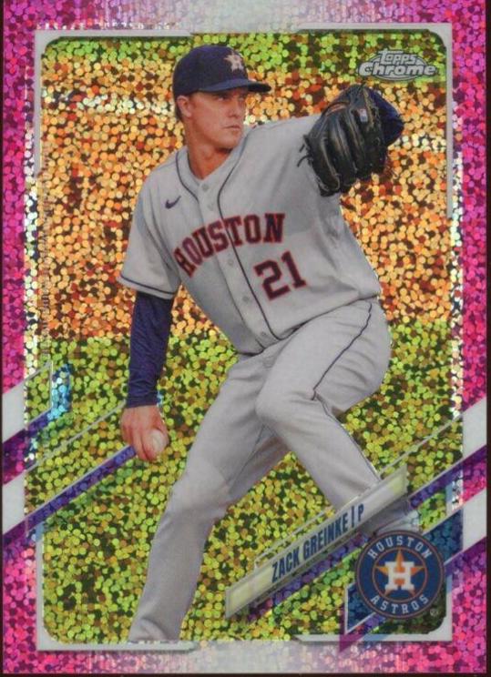 Zack Greinke [Magenta Speckle Refractor] #154