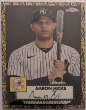 Aaron Hicks [Black Gold 70th Anniversary Refractor] #361