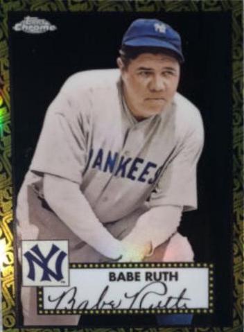 Babe Ruth [Black Gold 70th Anniversary Refractor] #615