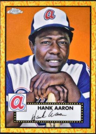 Hank Aaron [Orange Yellow 70th Anniversary Refractor] #678