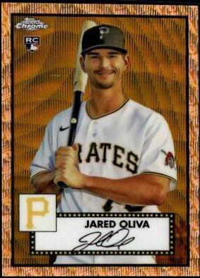 Jared Oliva [Gold Rose Gold 70th Anniversary Wave Refractor] #79