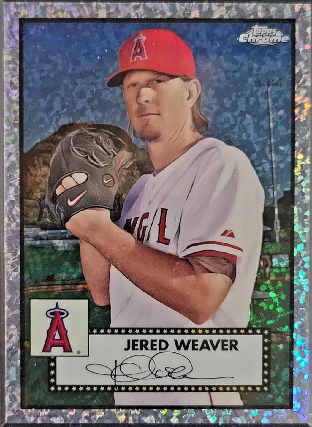 Jered Weaver [Platinum 70th Anniversary Mini Diamond Refractor] #562