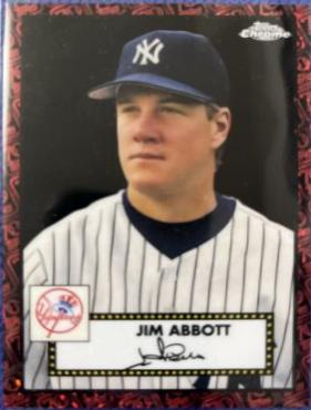 Jim Abbott [Black Red 70th Anniversary Mini Diamond Refractor] #699