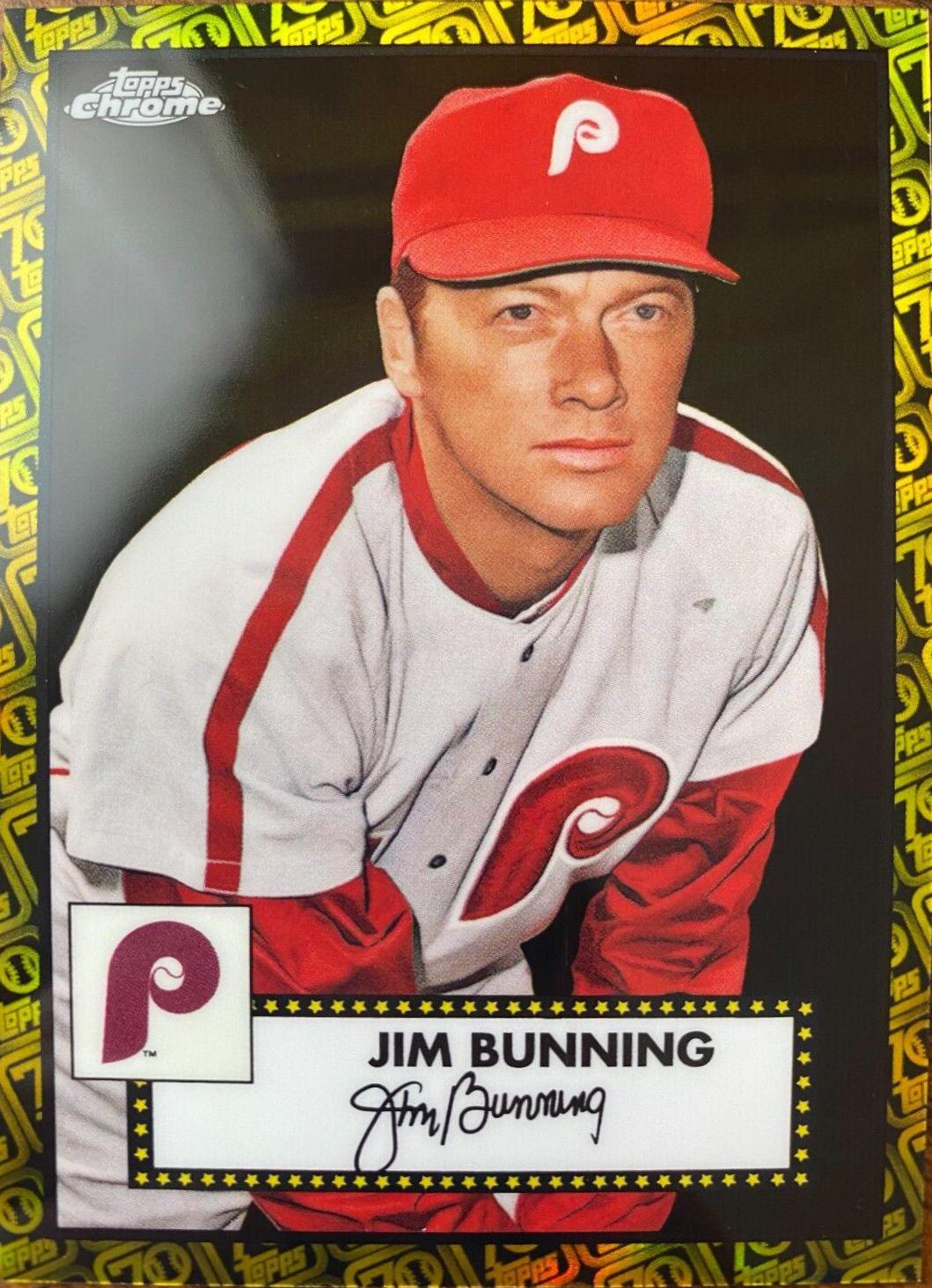Jim Bunning [Black Gold 70th Anniversary Refractor] #631