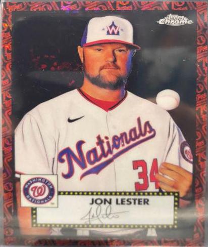 Jon Lester [Black Red 70th Anniversary Mini Diamond Refractor] #231