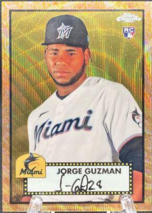 Jorge Guzman [Gold Rose Gold 70th Anniversary Wave Refractor] #54