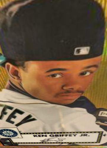 Ken Griffey Jr. [Gold Rose Gold 70th Anniversary Wave Refractor] #493