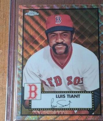 Luis Tiant [Gold Rose Gold 70th Anniversary Wave Refractor] #558