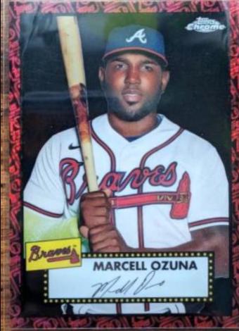 Marcell Ozuna [Black Red 70th Anniversary Mini Diamond Refractor] #236