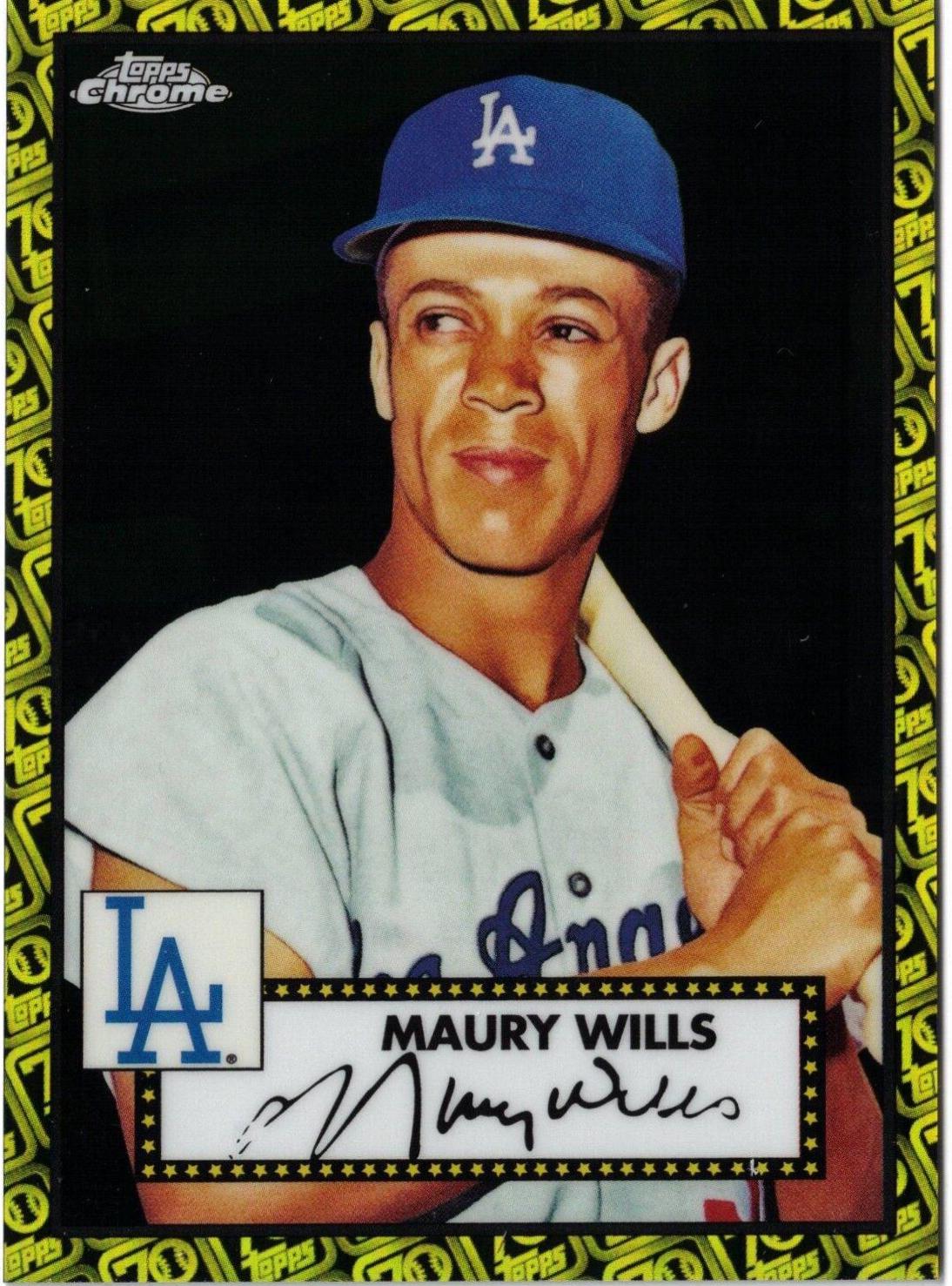 Maury Wills [Black Gold 70th Anniversary Refractor] #693