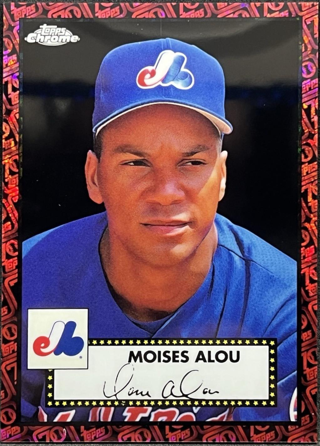 Moises Alou [Black Red 70th Anniversary Mini Diamond Refractor] #543