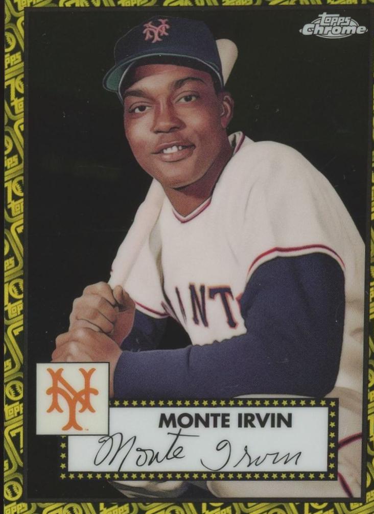 Monte Irvin [Black Gold 70th Anniversary Refractor] #644