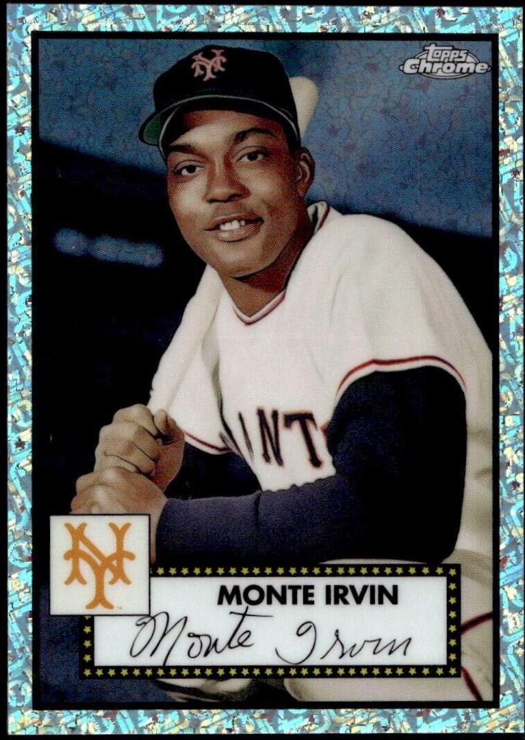 Monte Irvin [Platinum 70th Anniversary Mini Diamond Refractor] #644