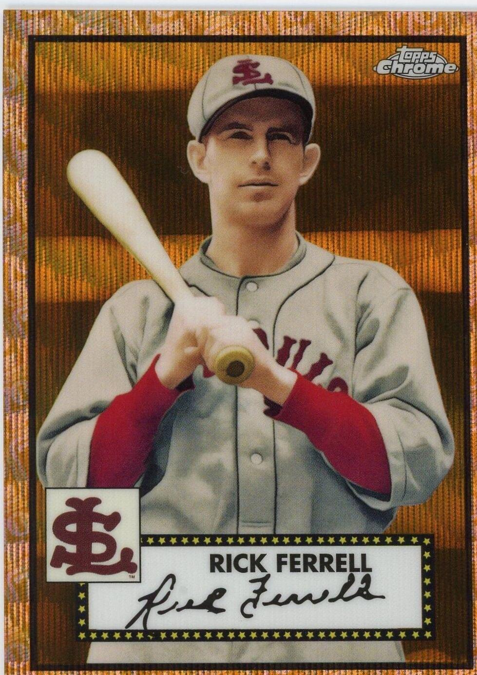 Rick Ferrell [Gold Rose Gold 70th Anniversary Wave Refractor] #637
