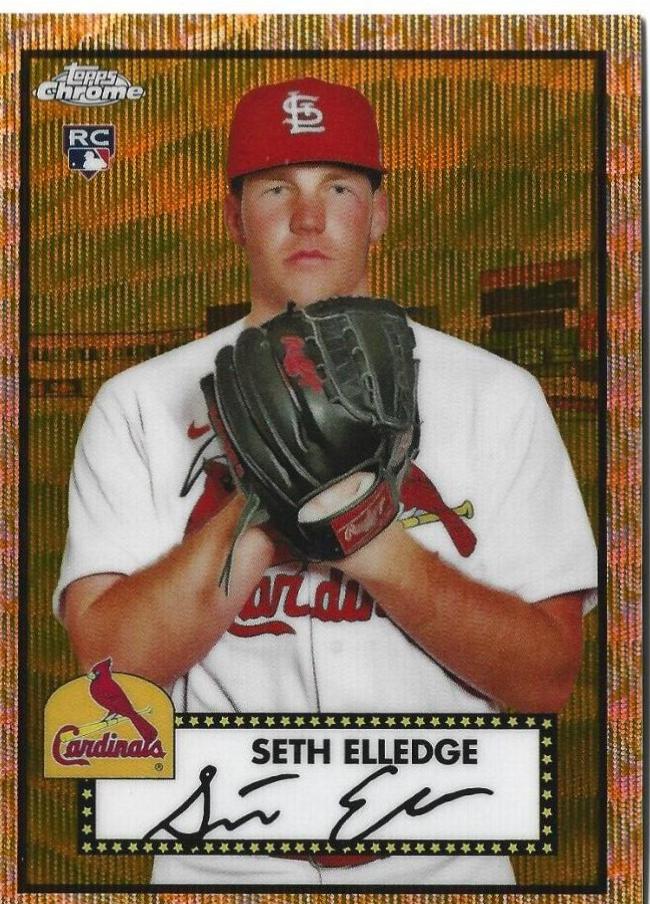 Seth Elledge [Gold Rose Gold 70th Anniversary Wave Refractor] #122