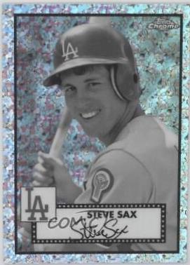 Steve Sax [Black & White Mini Diamond Refractor] #690