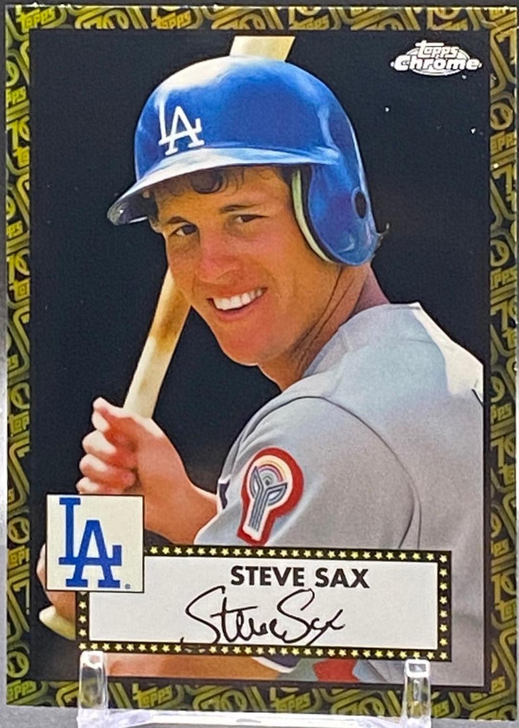 Steve Sax [Black Gold 70th Anniversary Refractor] #690