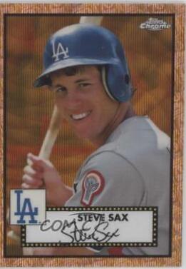 Steve Sax [Gold Rose Gold 70th Anniversary Wave Refractor] #690