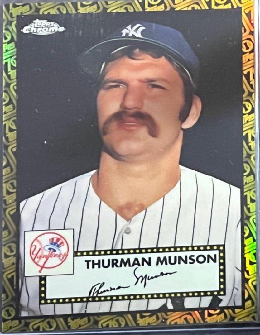 Thurman Munson [Black Gold 70th Anniversary Refractor] #604