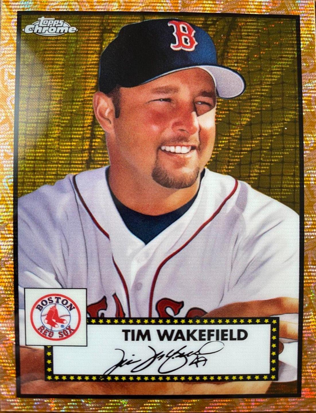 Tim Wakefield [Gold Rose Gold 70th Anniversary Wave Refractor] #697