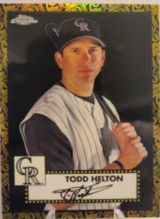 Todd Helton [Black Gold 70th Anniversary Refractor] #524