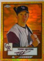 Todd Helton [Orange Yellow 70th Anniversary Refractor] #524