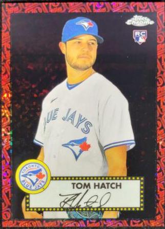 Tom Hatch [Black Red 70th Anniversary Mini Diamond Refractor] #97