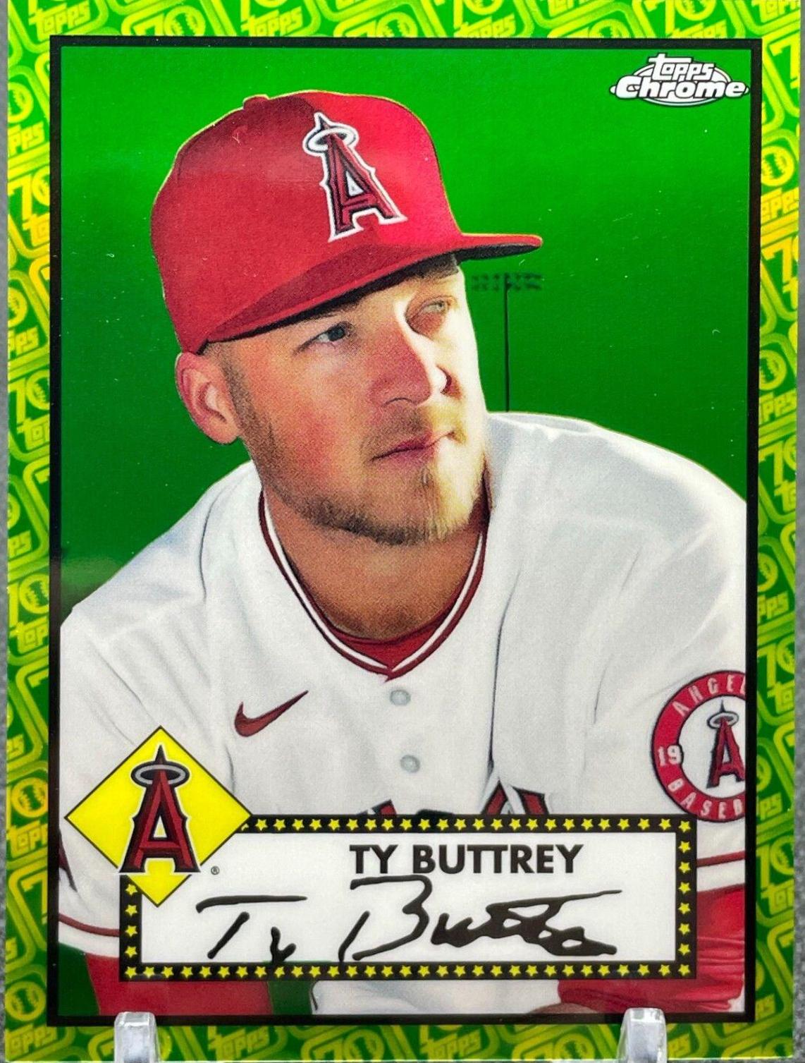 Ty Buttrey [Green Yellow 70th Anniversary Refractor] #369