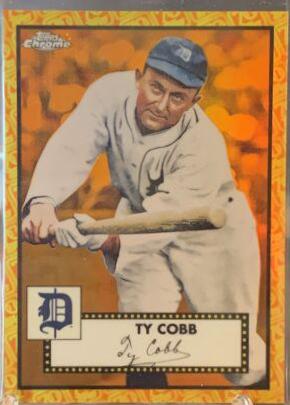 Ty Cobb [Orange Yellow 70th Anniversary Refractor] #611