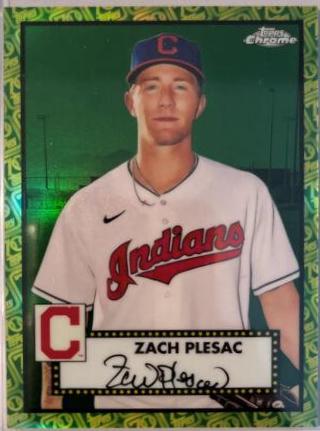 Zach Plesac [Green Yellow 70th Anniversary Refractor] #256