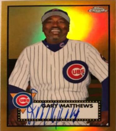 Gary Matthews [Gold Refractor] #PA-GMA