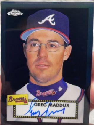 Greg Maddux [Black Refractor] #PA-GM