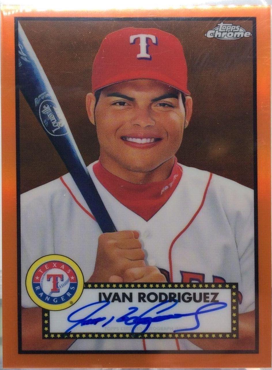 Ivan Rodriguez [Orange Refractor] #PA-IR