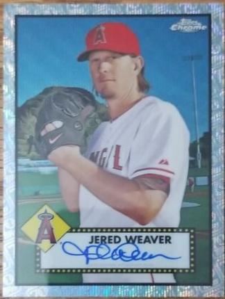 Jered Weaver [70th Anniversary Platinum Wave Refractor] #PA-JWE