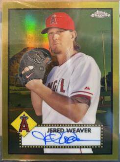 Jered Weaver [Gold Refractor] #PA-JWE