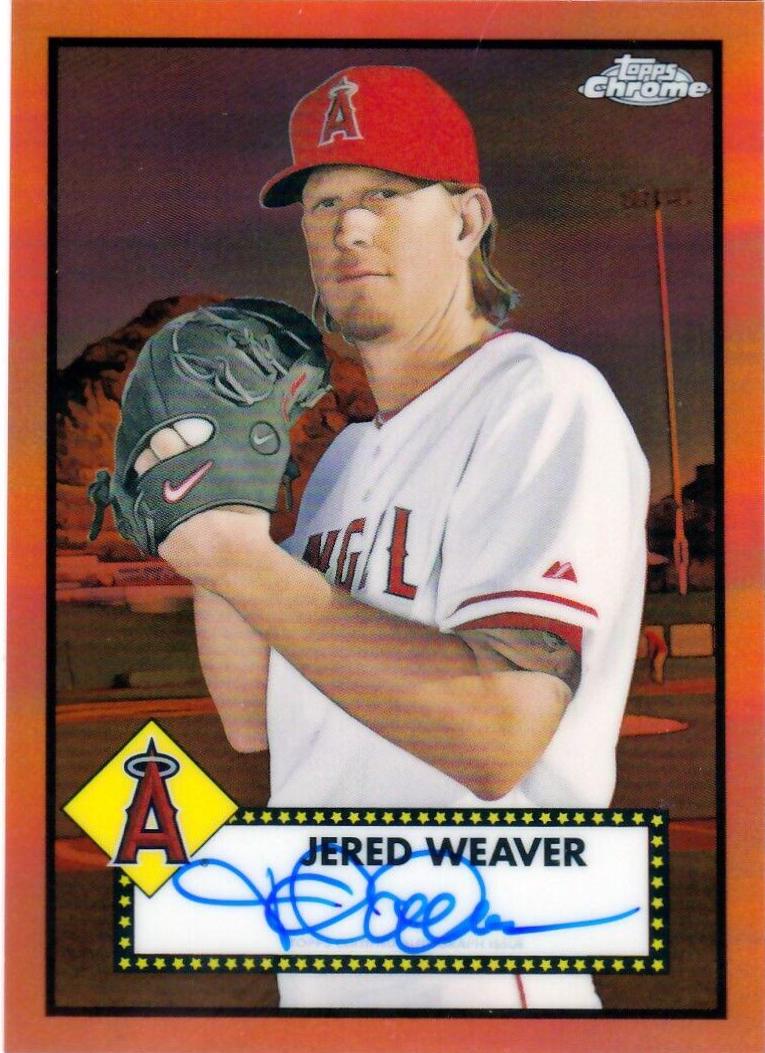 Jered Weaver [Orange Refractor] #PA-JWE