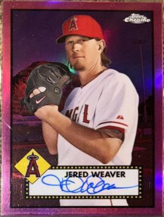 Jered Weaver [Pink Refractor] #PA-JWE
