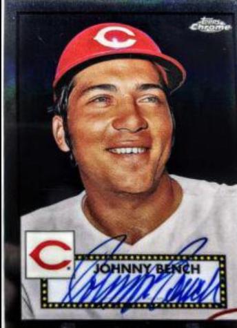Johnny Bench [Black Refractor] #PA-JBN