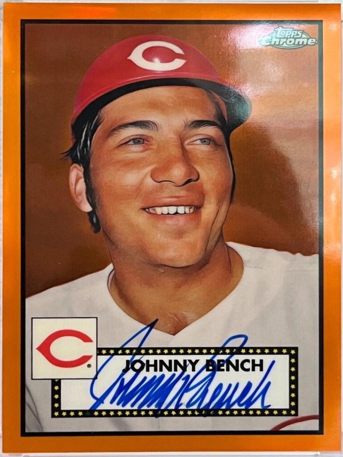 Johnny Bench [Orange Refractor] #PA-JBN