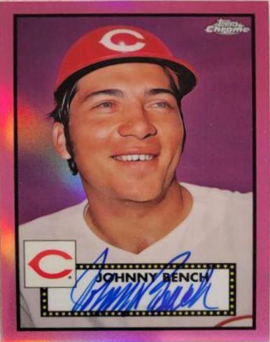 Johnny Bench [Pink Refractor] #PA-JBN