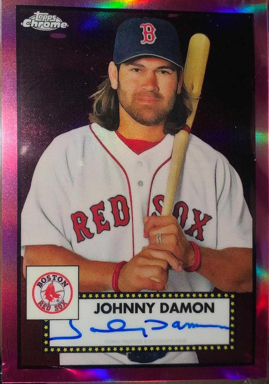 Johnny Damon [Pink Refractor] #PA-JDA