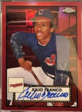 Julio Franco [Red Refractor] #PA-JF