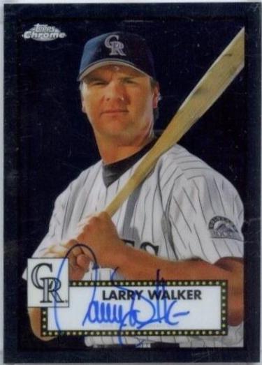 Larry Walker [Black Refractor] #PA-LW