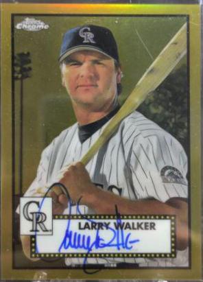 Larry Walker [Gold Refractor] #PA-LW