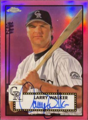 Larry Walker [Pink Refractor] #PA-LW