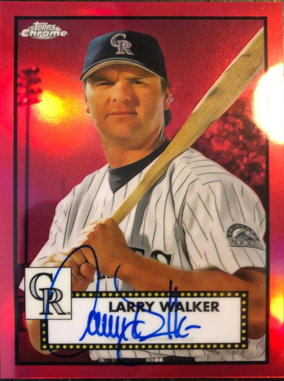 Larry Walker [Red Refractor] #PA-LW