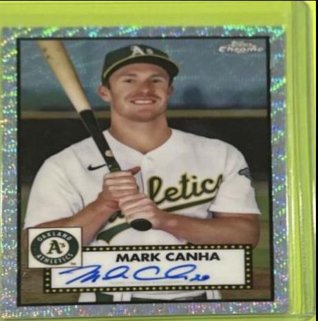 Mark Canha [70th Anniversary Platinum Wave Refractor] #PA-MC